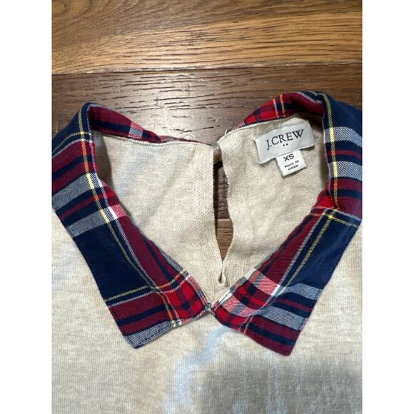 J Crew shirt with plaid undershirt 100% cotton - Picture 3 of 5